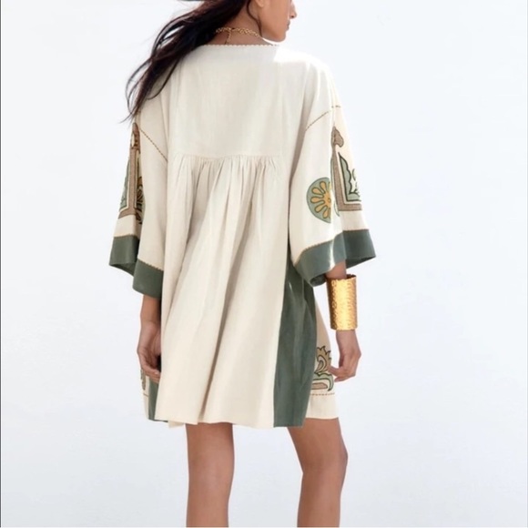 Embroidered Linen Blend Mini - Picture 8 of 10